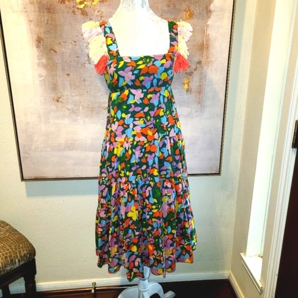 J. Crew Dresses & Skirts - J. Crew Multi Colored Midi Dress Size XS